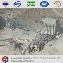 Sistema de transporte de estrutura de aço pré-fabricada de alta elevação